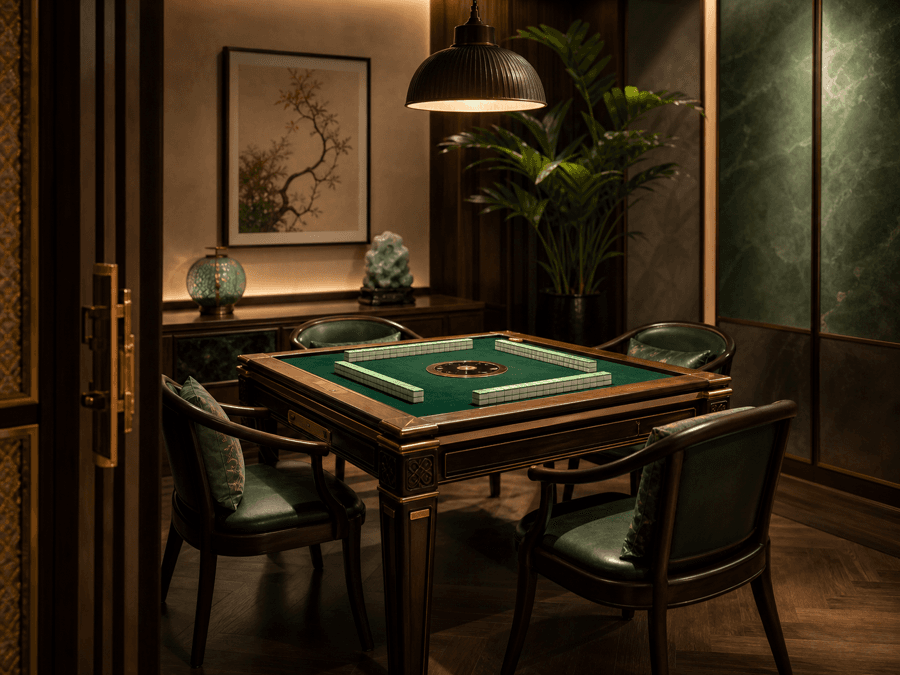 Meja Jade Private di Oemah Mahjong